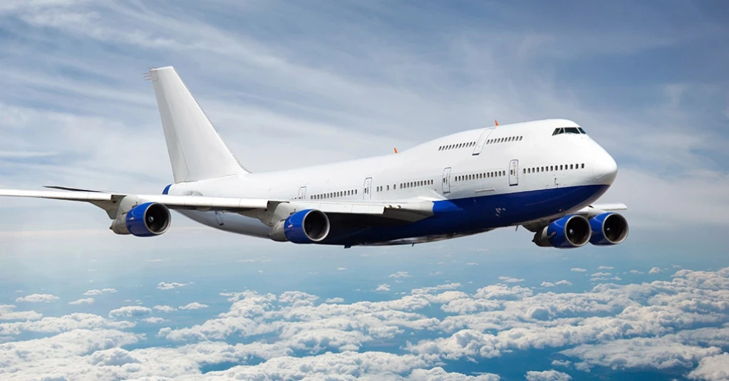 An airplane in flight